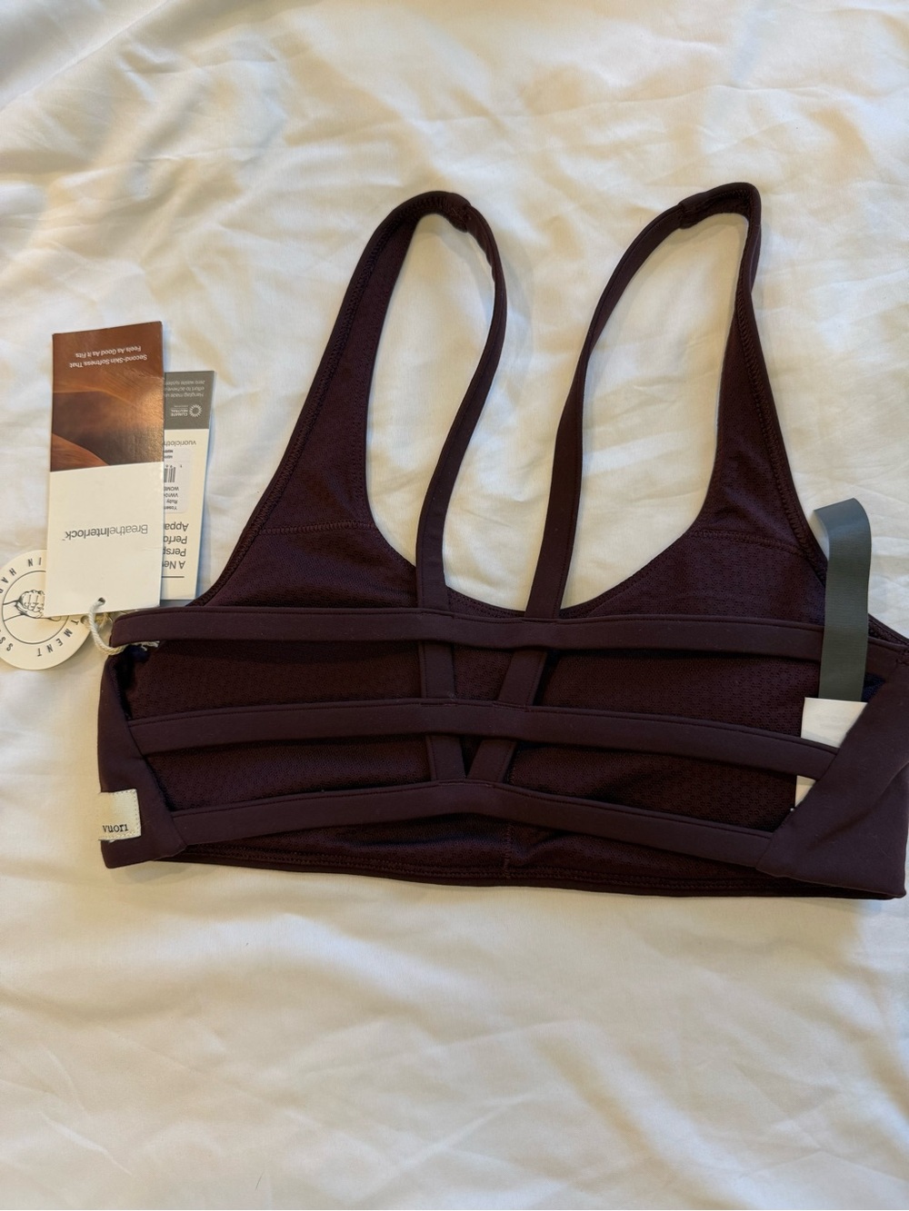 Deep Plum Strappy Sports Bra